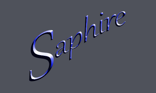 saphire text